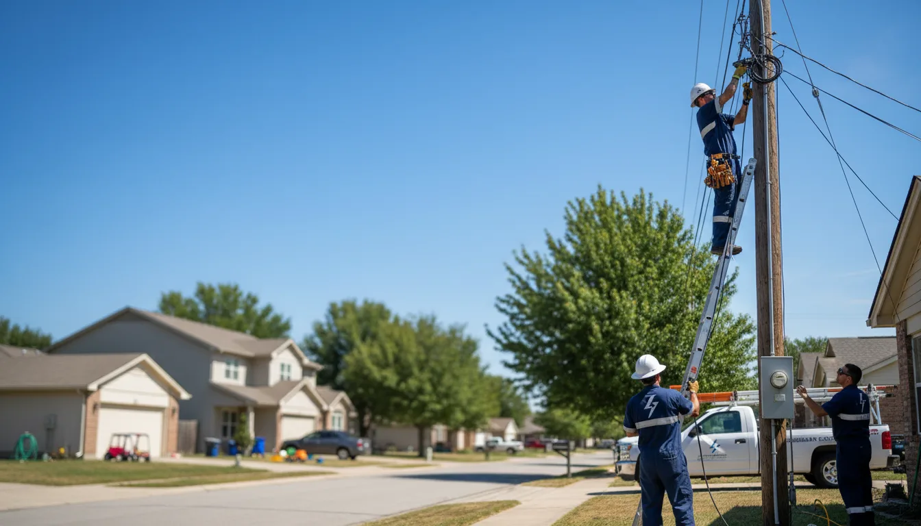 Residential electrician providing installation services in Benton, LA